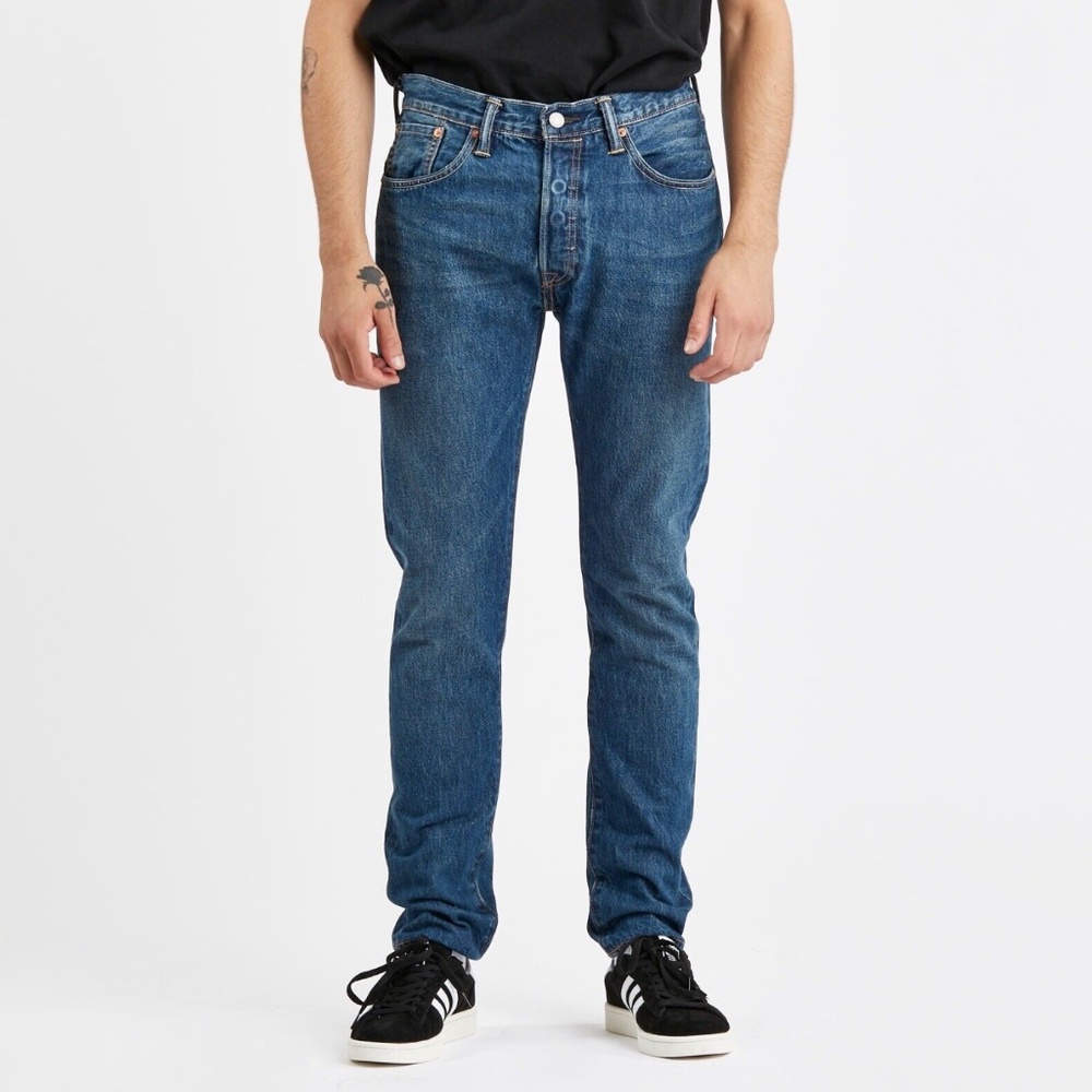 Levi’s 501 SKINNY white oak cone denim jeans